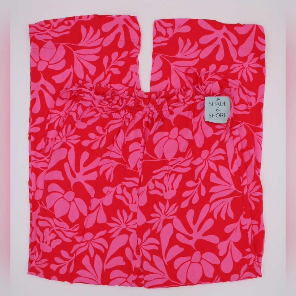 NWT Shade & Shore Ruffle Waist Cover-Up Pants – Size L (12/14)